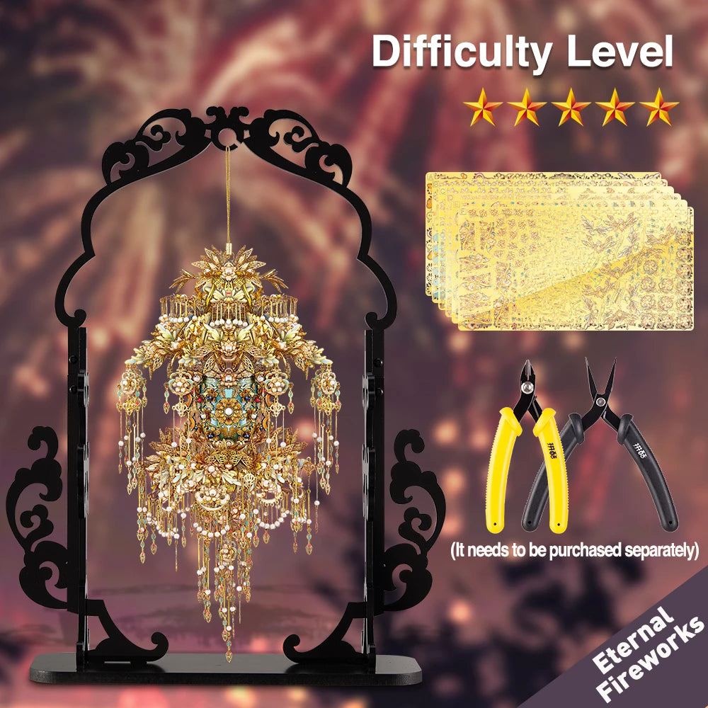 Piececool 3D Metal Puzzles Eternal Pendent Assembly Model Kits DIY Set Creative Toys for Teens Birthday Christmas Gifts