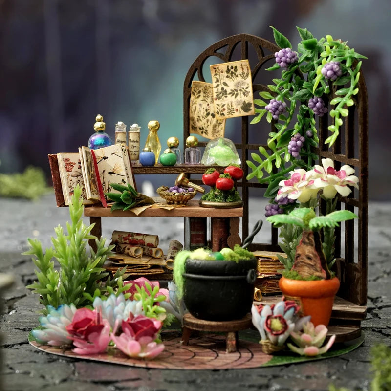 1pc,Diy Wooden Doll House,Assembly Model Kit,3d Puzzle, Birthday Christmas Gifts for teenagers and adults,Home Decor Micro Model