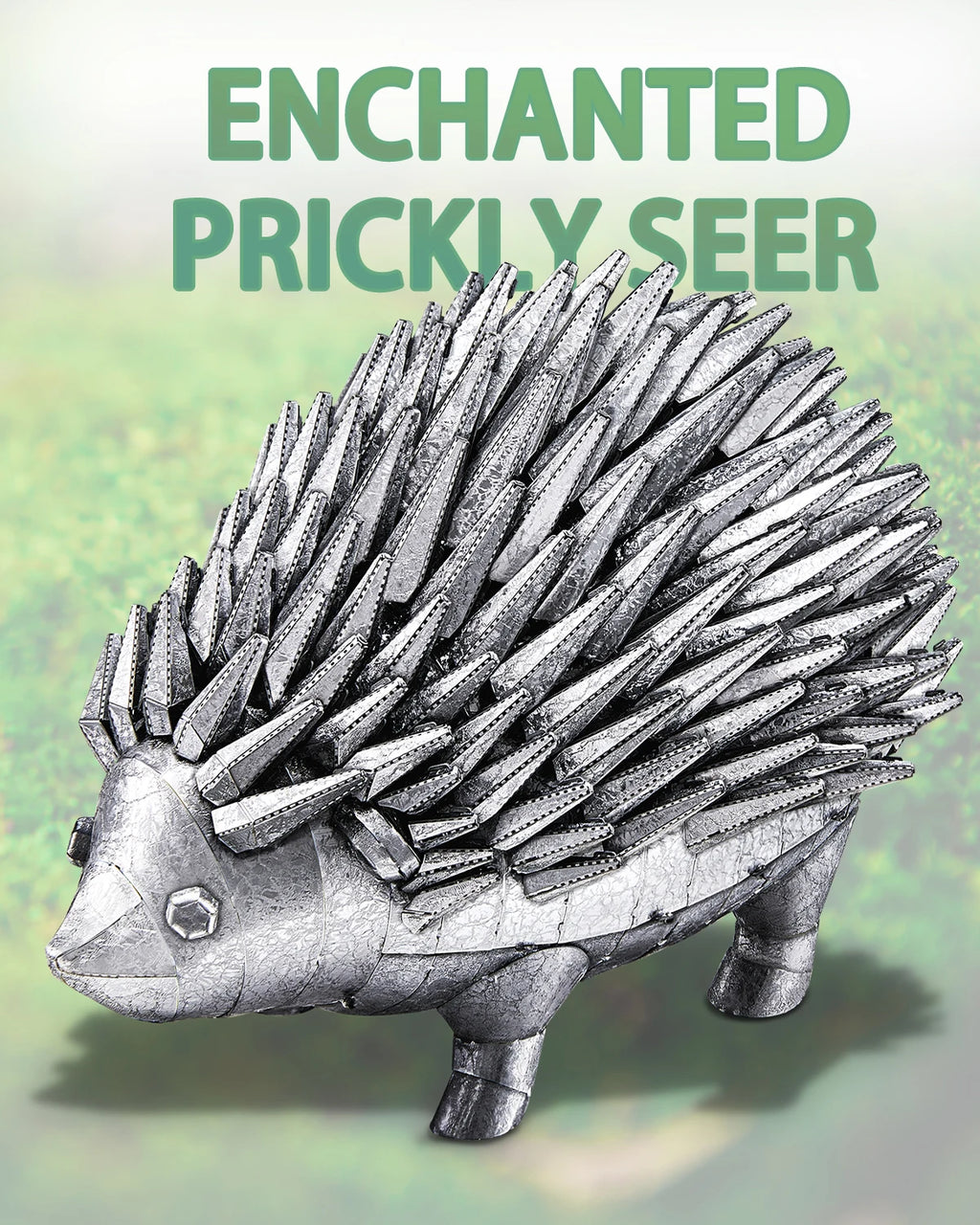 Piececool 3D Metal Model Kits Hedgehog 3D Metal Puzzles Jigsaw DIY Kits Creative Crafts for Brain Teaser