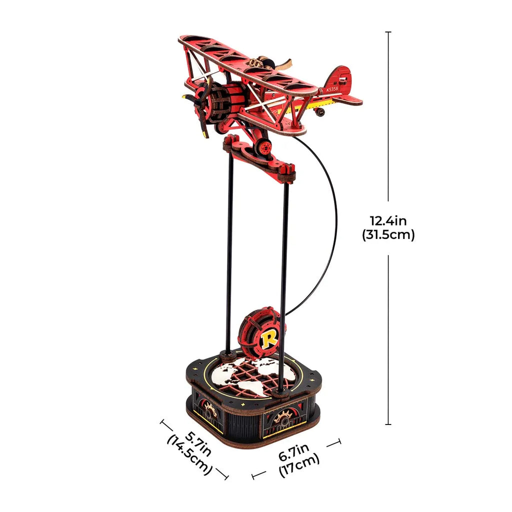 Robotime Rokr Gravity Swing Model Building Kit 3D Wooden Puzzle kit Sky Captain kit Ocean Fisher kit Best Gifts for Adults Teens
