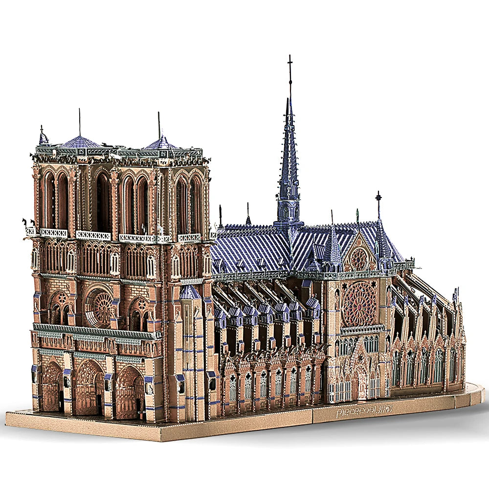Piececool Model Building Kits Notre-Dame of Paris Himeji-jo Construction Series 3D Puzzles Metal DIY House Toy Christmas Gift