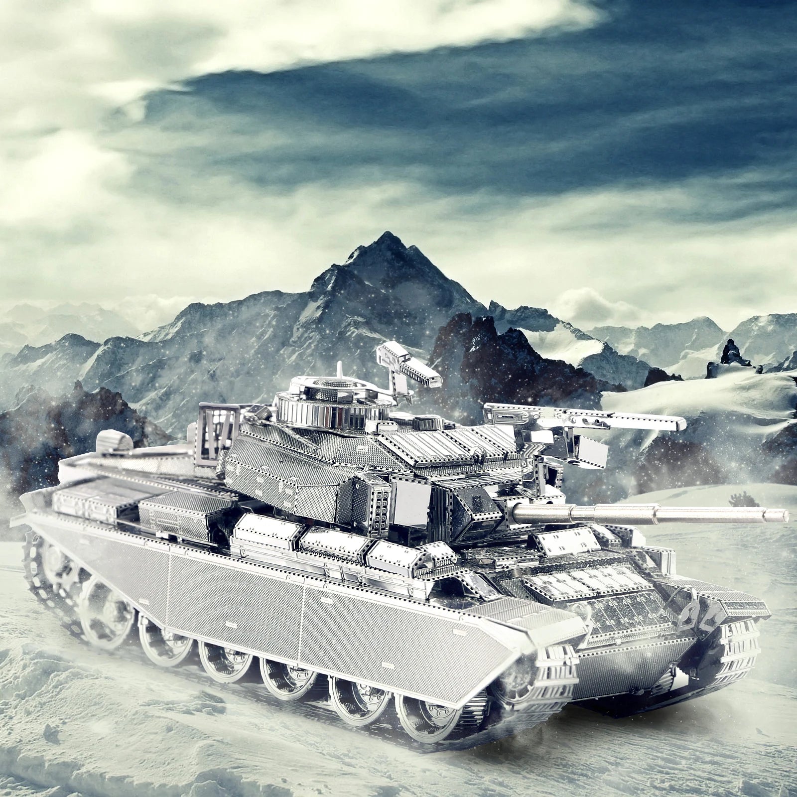 Piececool 3D Metal Puzzle Model Building Kits-CENTURION AFV DIY Jigsaw Toy Christmas Birthday Gifts for Adults