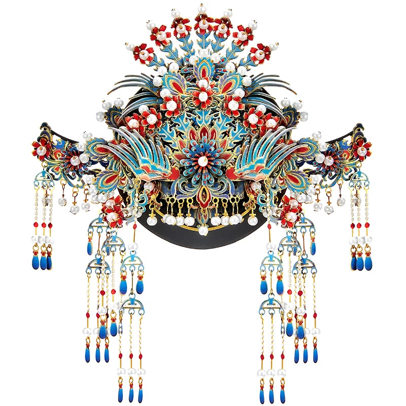 Piececool 3D Metal Model Kits 3D Puzzles for Adult Kingfisher Phoenix Tiara Fridge Magnet Jigsaw DIY Crafts for Home Decoration