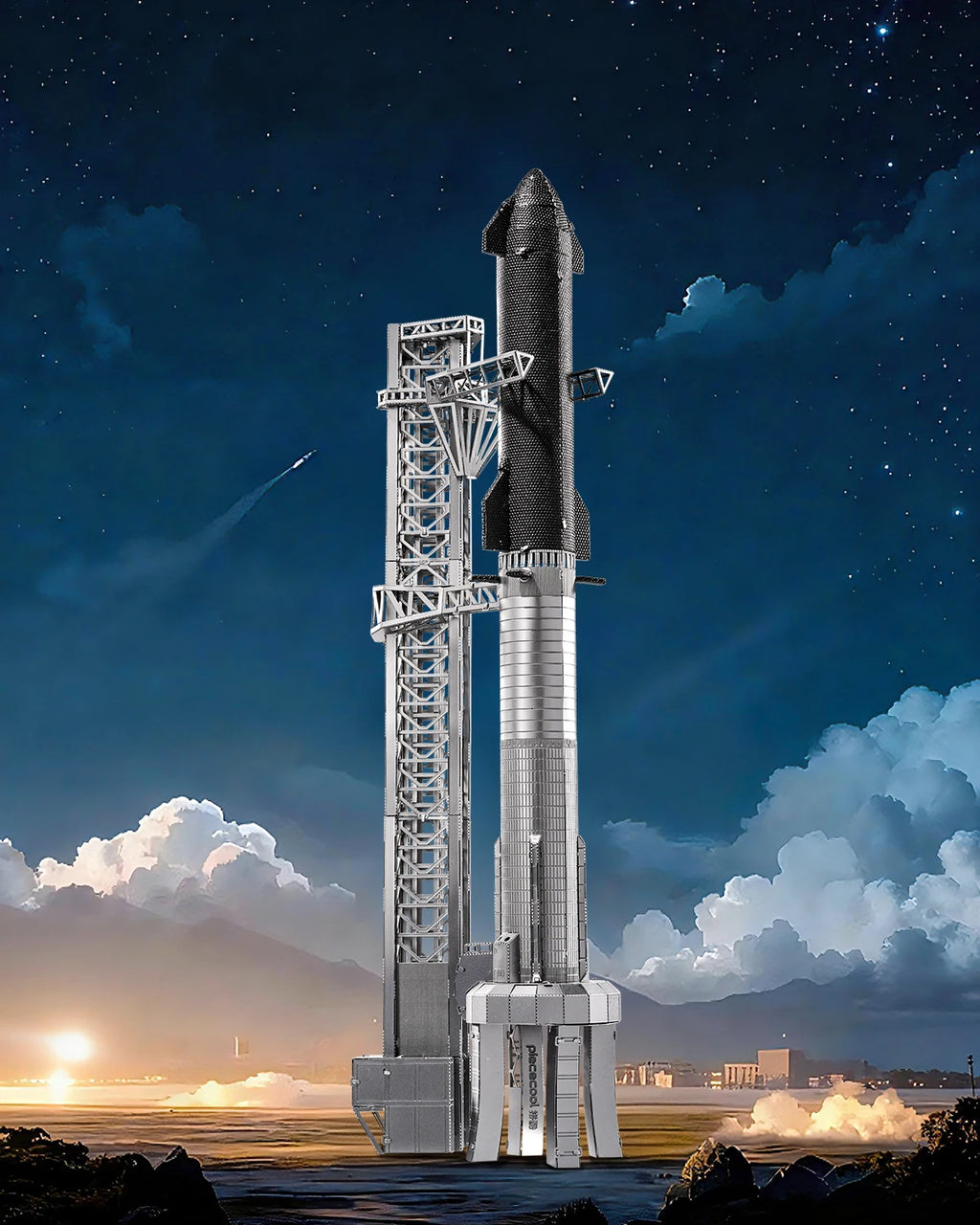 Piececool 3D Metal Model Kits Starship 3D Puzzles for Adult Brain Teaser Assembly DIY Set for Collection