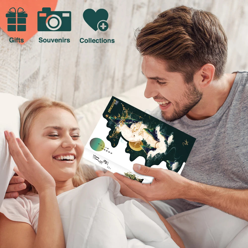 Piececool 3d Metal Puzzle for Adult QING SHAN DAI Jigsaw DIY Building Kits Great Birthday Gifts Model Kits