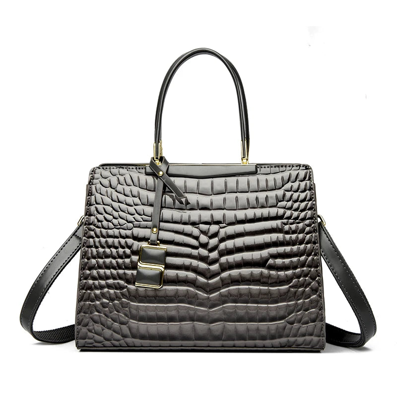 Commuting Sac Alligator Patent Leather Shoulder Crossbody Hand Bags for Women 2025 Brand Luxury Handbags Women Bags Designer