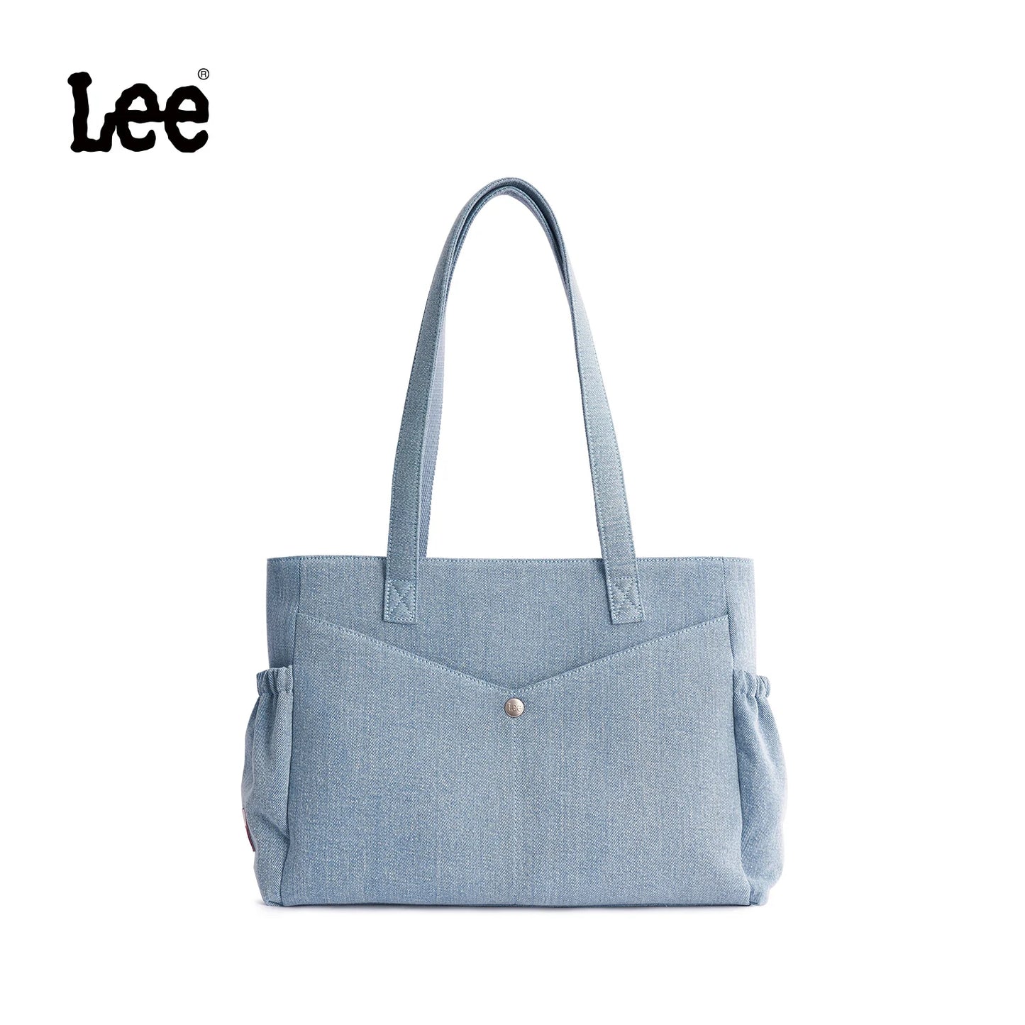 LEE Retro Women's Handbag Denim PVC Hand Bag Ladies Crescent-Shaped With Internal Brand Zipper Pocket Travel Daily Use сумка