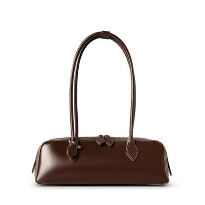 2025 New Genuine Leather Women's Shoulder Bag luxury Cowhide ladies handbag baguette bag female Commuter Shopping Underarm Bag