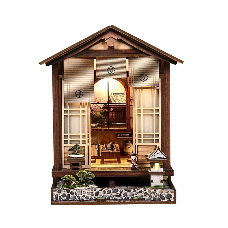 New Moss Lamp & Garden DIY Wooden Bookend 3D Puzzle - Hand Assembly Miniature House Model, Home Decor, Christmas  Black Friday
