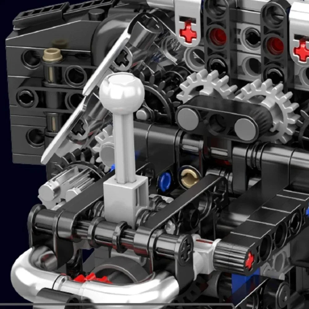 Mould King 10230 Car Engine Model Bricks Toys Motorized A8 Car W12 Engine Building Block Assembly Technical Motor Power Set Gift