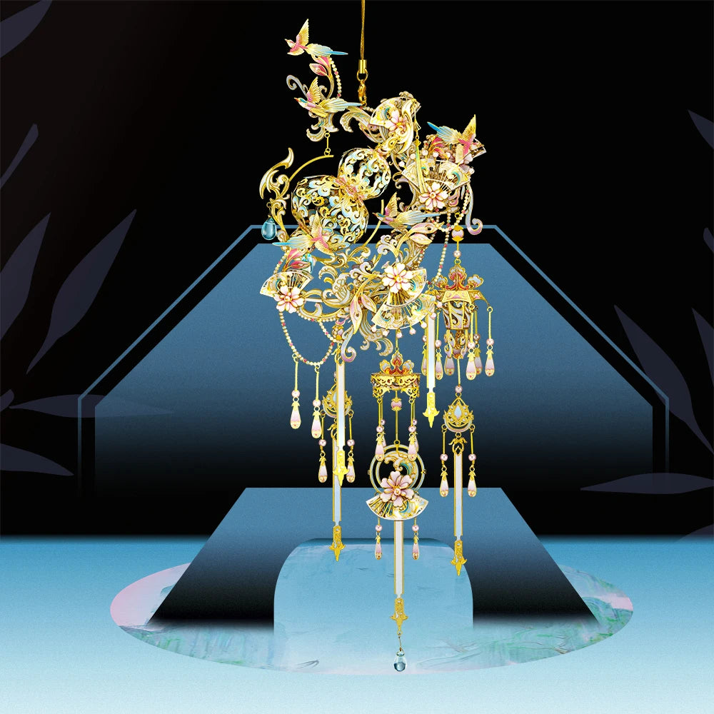 Piececool 3D Metal Model Kits Gourd Pendant Puzzle Jigsaw DIY Set Assembly Toys for Home Decoration