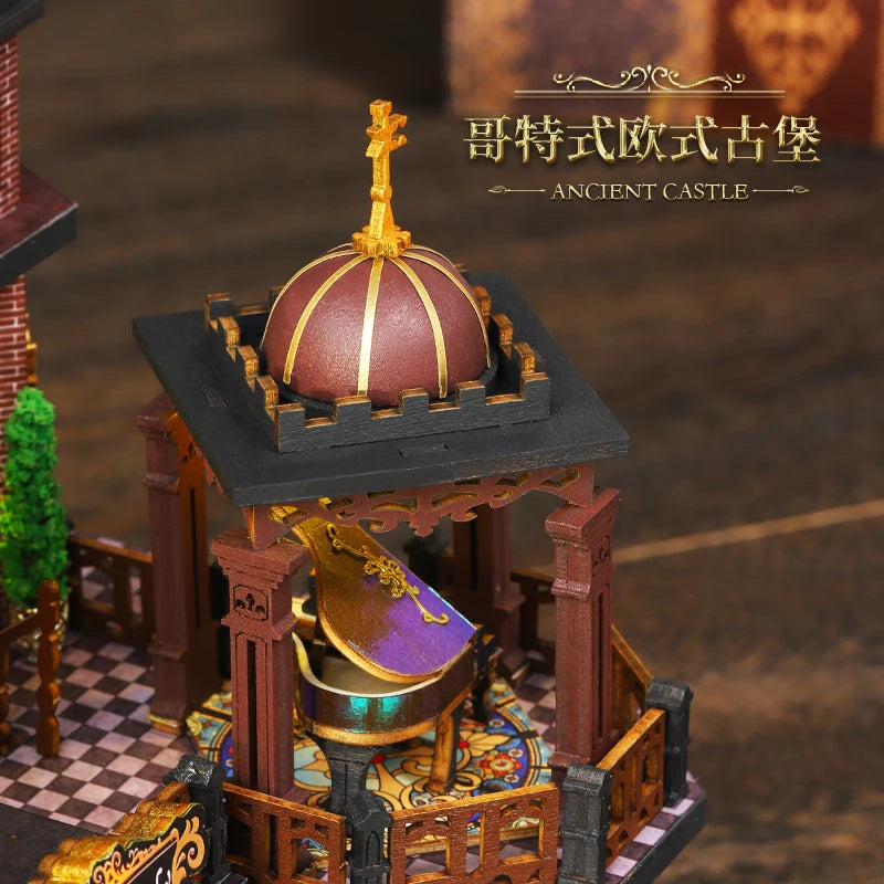 New DIY Edinsburg Castle Miniature Kit - Handcrafted 3D Book Nook Model, Creative Christmas & Black Friday Gift Idea