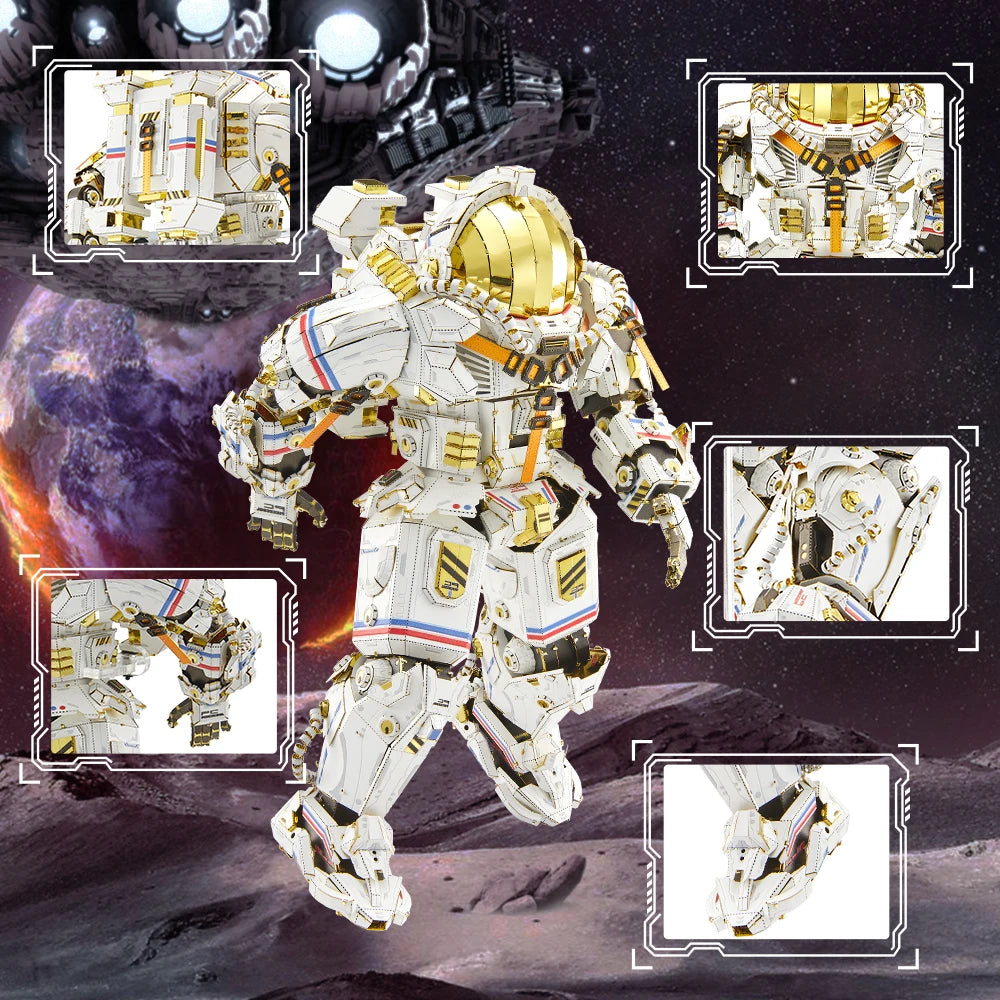 Piececool 3D Metal Model Kit Taikonaut Mecha Puzzles Jigsaw DIY Set for Adult Best Gifts & Collection