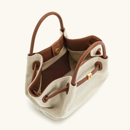 JW PEI 2025New Women's Canvas Brown Crossbody Shoulder Bag Mini Vegan Leather Tote Bag Handbag Dumpling Bag High Quality Leather