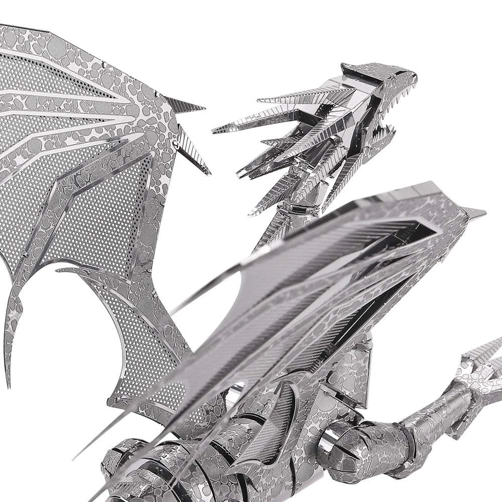 Piececool 3D Metal Puzzles - Dragon Flame DIY Model Building Kits, Ideal Christmas Birthday Gifts for Adults