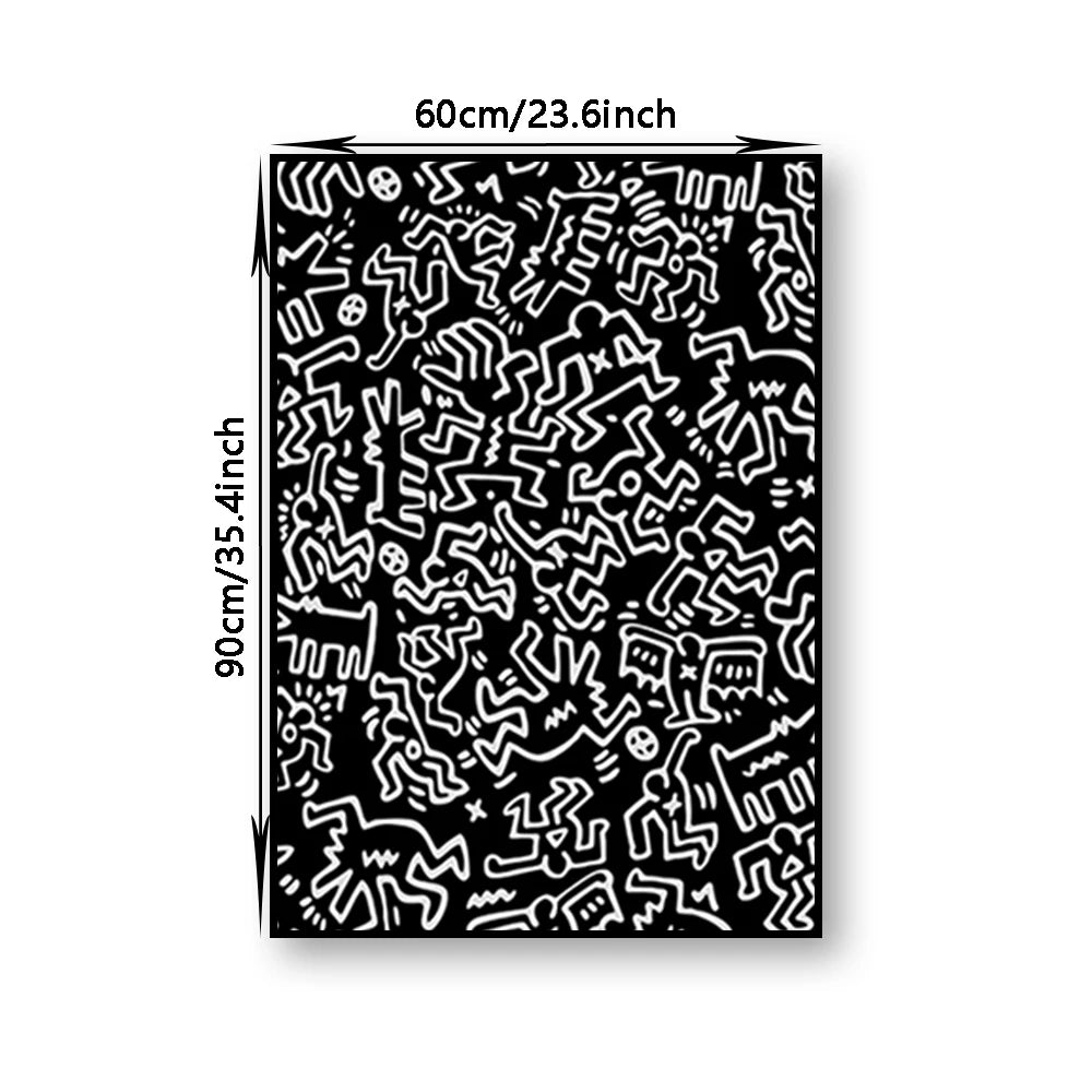 Keith Artwork Pictures Decorative Poster Nordic Abstract Canvas Painting Living Room Wall Art Prints Modern Home Decor Aesthetic