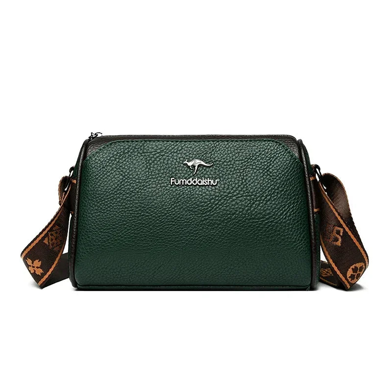 High Quality Soft Leather Shoulder Bags For Women Luxury Designer Black Purses Crossbody Bag Ladies Messenger Commute Sac A Main