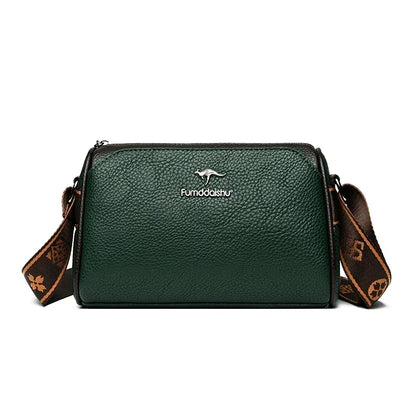 High Quality Soft Leather Shoulder Bags For Women Luxury Designer Black Purses Crossbody Bag Ladies Messenger Commute Sac A Main