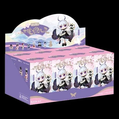 New Suri Peach Blossom Nine Elves Series Blind Box Action Figure Toys Elfin Children Robotime Cartoon Decor Toys Birthday Gift