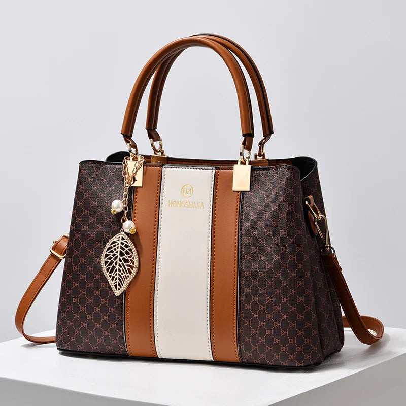 Elegant Women's Handbags High Quality Leather Totes Bag Female Top-Handle Sac Big Capacity Crossbody Shoulder Bag Hand Bag Bolsa