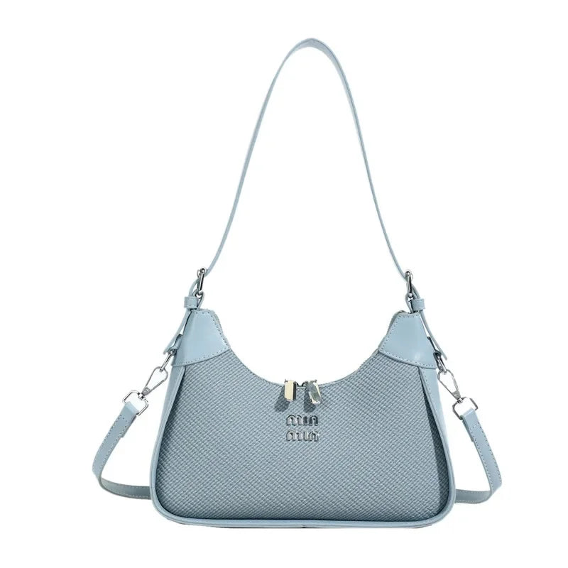 Fashionable Casual Women's Shoulder Bag Color Block Winter Hot Sale Of The Season Korean Style Simple Minimalist Handbag Crossbo