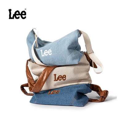 LEE Women Crossbody Bags Artificial Leather One Shoulder Bag With Zipper Bag External Portable Pocket Business Travel Daily Use
