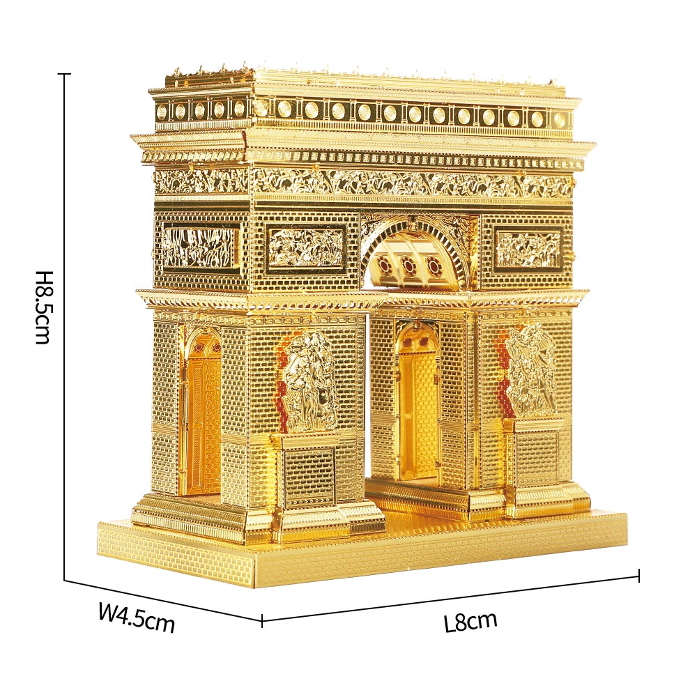 Piececool 3D Metal Puzzles Building Model Set Assembly DIY Kit for Brain Teaser Famous Architecture Jigsaw Christmas Gift