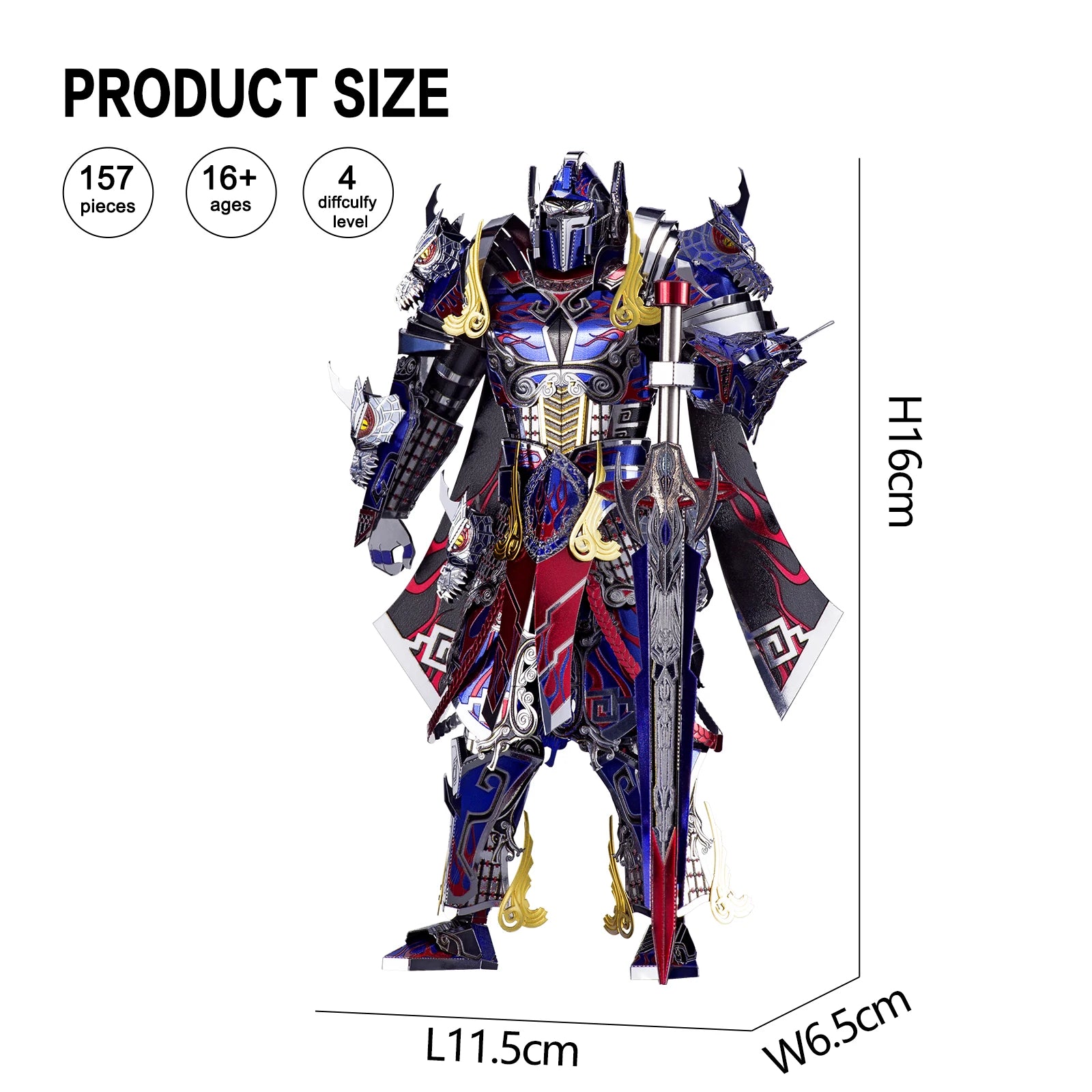 Piececool 3D Metal Model Kits Titan DIY Assembly Jigsaw Toy Puzzle 3D Sets Creative Gifts for Christmas