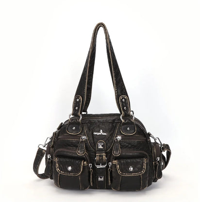 Women Handbags Satchel Top-handle Handbag PU Shoulder Bag Dumpling Pack Give Gifts Shoulder Bags Phone Money Pack