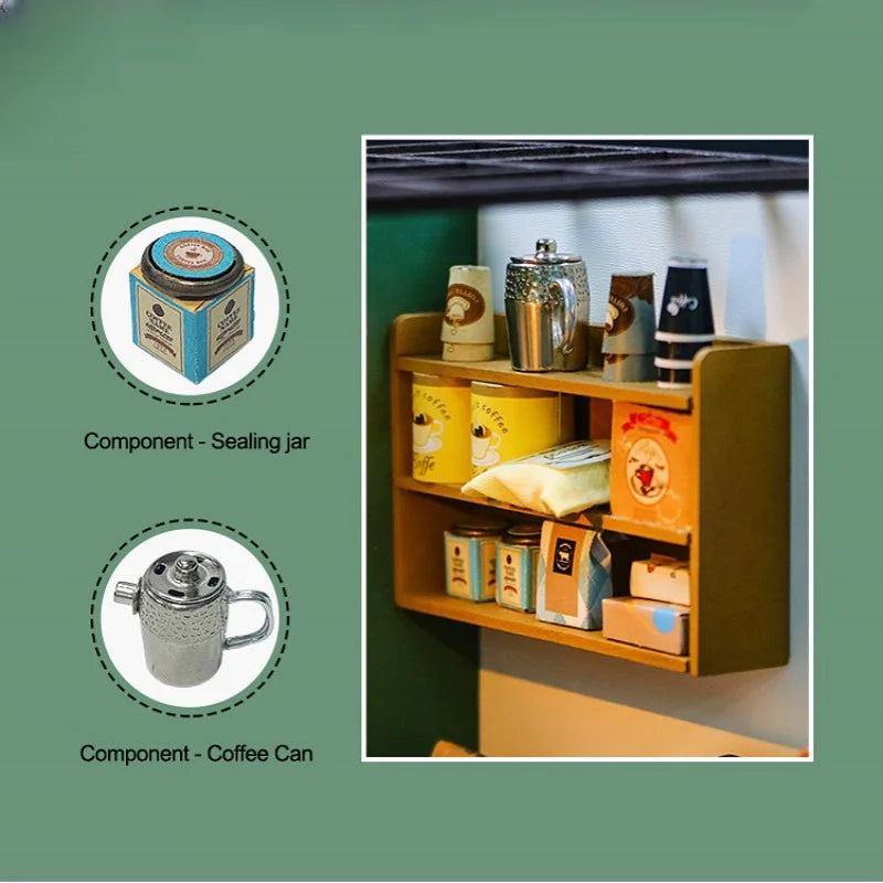 DIY Wooden Cottage 3DPuzzle Micro-Scale Scene Model - Creative Handmade Gift, Home Decor Ornament