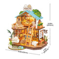 Robotime Rolife DIY Puppy's Cozy Villa House Miniature Kits for Kids and Family New Wooden Puzzle Model Home Decoration Set
