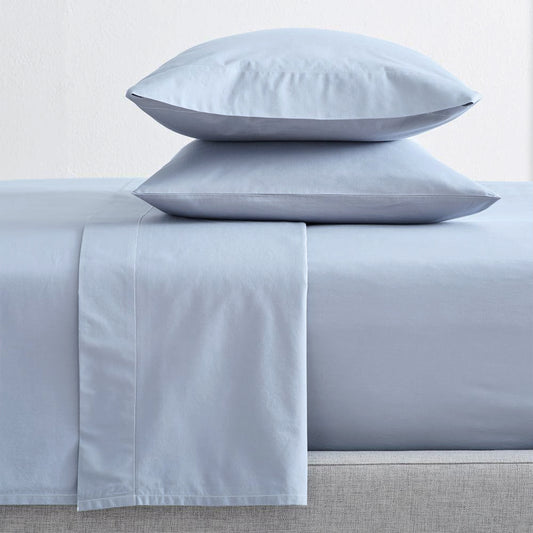 300 Thread Count 100 % Organic Cotton Baby Blue Sheet Sets by Renee Taylor Double
