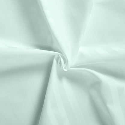 Royal Comfort 1200 Thread Count 3 Piece Combo Set 100% Egyptian Cotton Striped - Queen - Chambray