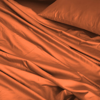 Royal Comfort 1000TC Hotel Grade Bamboo Cotton Sheets Pillowcases Set Ultrasoft - King - Cinnamon
