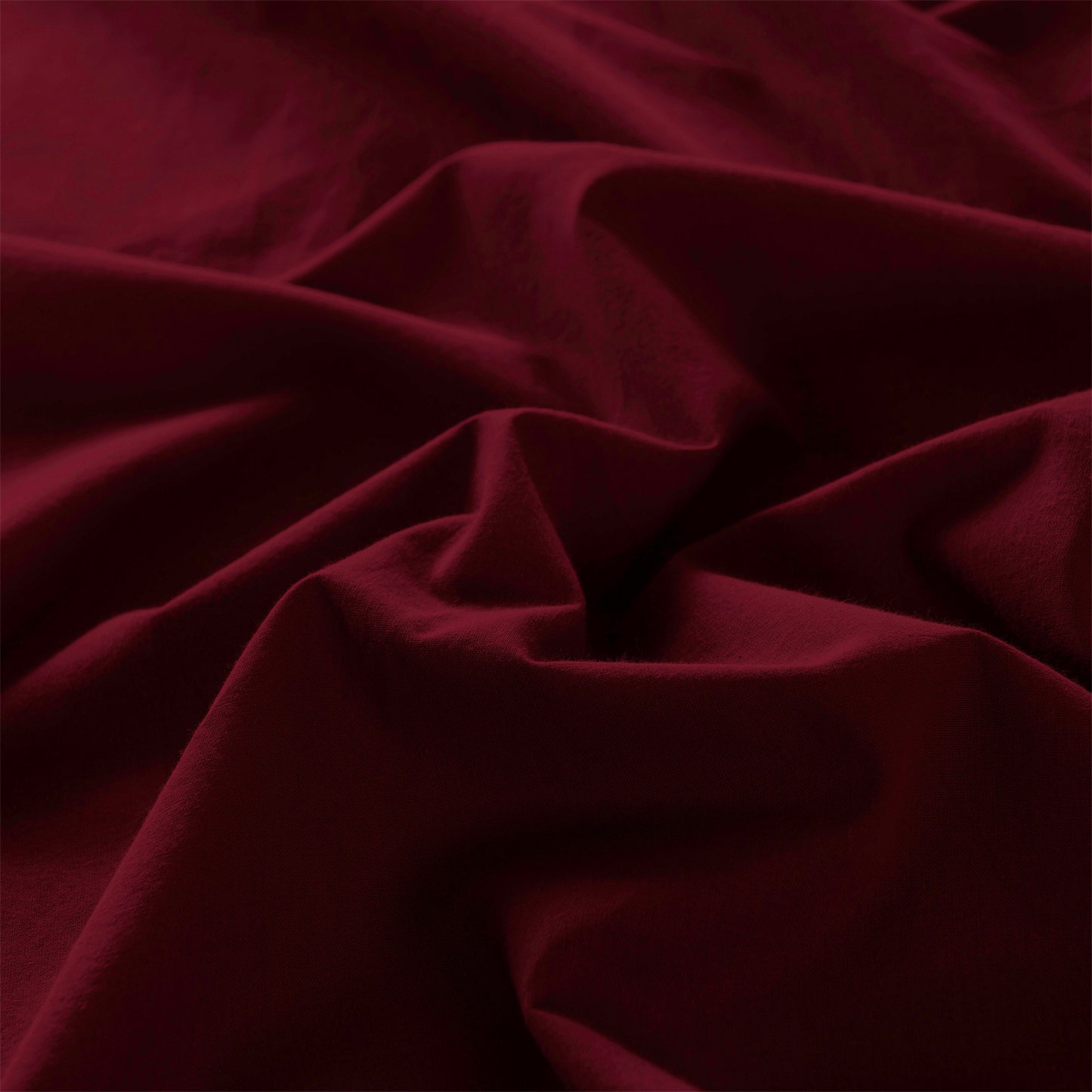 Royal Comfort Vintage Washed 100% Cotton Sheet Set Fitted Flat Sheet Pillowcases - King - Mulled Wine