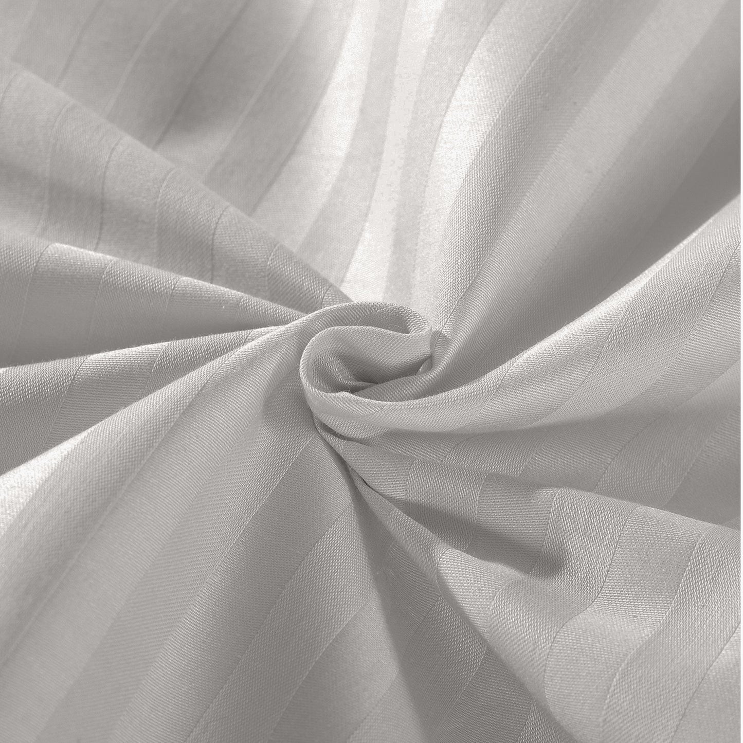 Kensington 1200 Thread Count 100% Egyptian Cotton Sheet Set Stripe - Super King - Grey