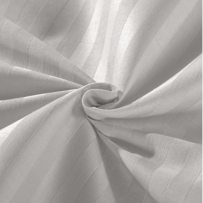 Kensington 1200 Thread Count 100% Egyptian Cotton Sheet Set Stripe - Super King - Grey