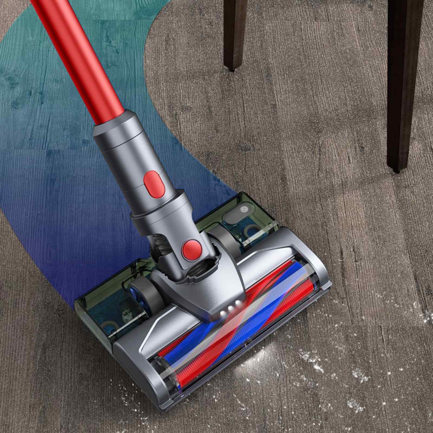 MyGenie H20 PRO Wet Mop 2-IN-1 Cordless Stick Vacuum Cleaner Handheld Recharge - Red