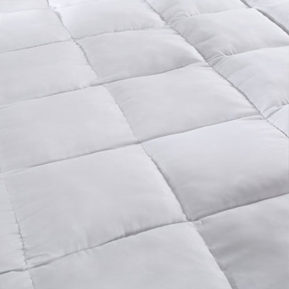 Royal Comfort 1000GSM Luxury Bamboo Fabric Gusset Mattress Pad Topper Cover - Queen - White