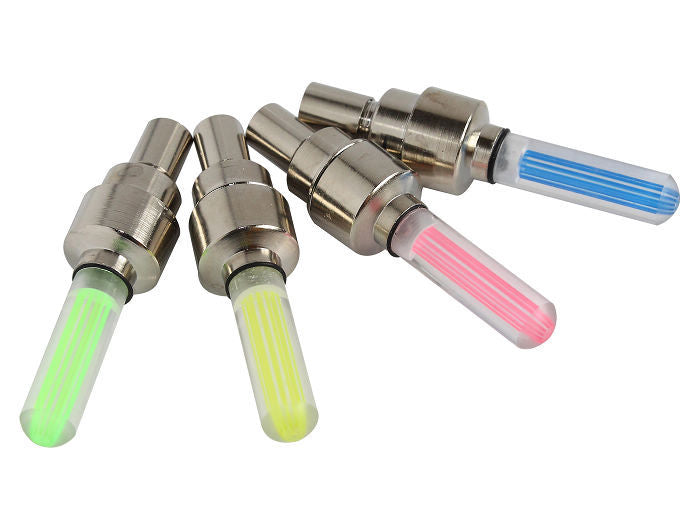 Set of 2 LED Bright Bicycle Bike Wheel Tyre Lights Bulb for Nighttime Visibility - Green