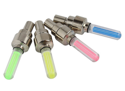 Set of 2 LED Bright Bicycle Bike Wheel Tyre Lights Bulb for Nighttime Visibility - Green