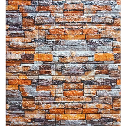 Decorative 3D Foam Wallpaper Panels Riverstone 10PCS