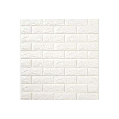 10PCS 3D Foam White Brick Self Adhesive Home Wallpaper Panels 60 x 60cm