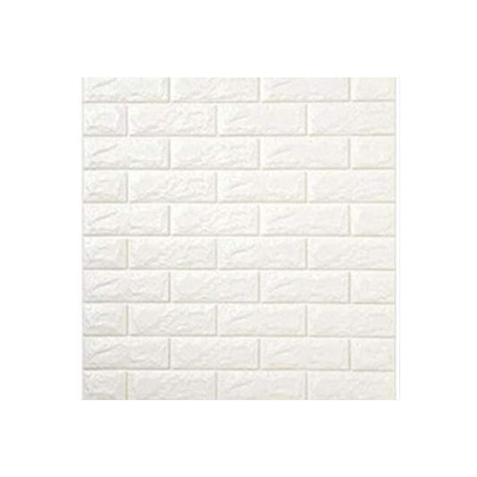 10PCS 3D Foam White Brick Self Adhesive Home Wallpaper Panels 60 x 60cm