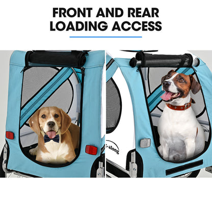 TAG-ALONG Pet & Cargo Bike Trailer, Bicycle Pet & Cargo Trailer, Cargo Carrier, Blue