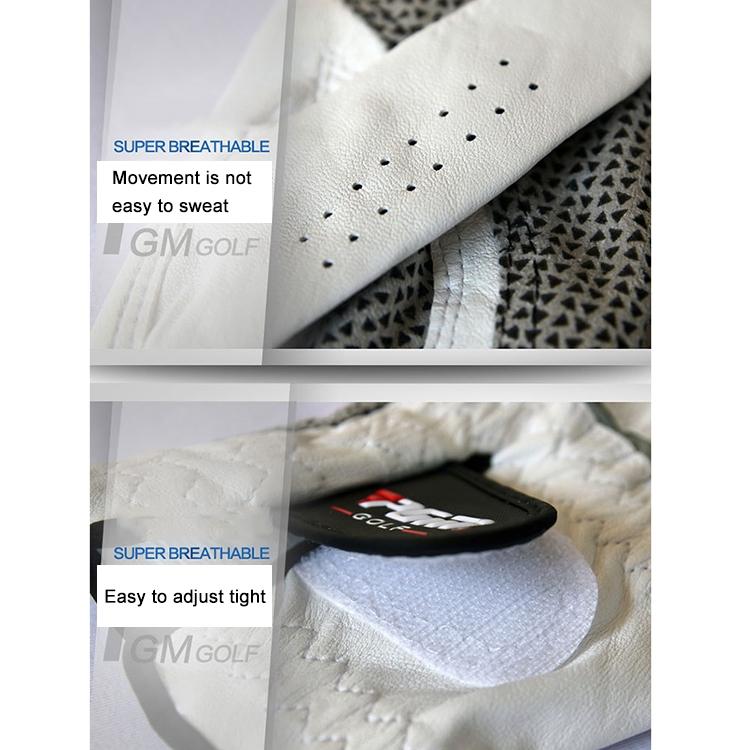 Sheepskin Anti-slip Golf Gloves - Left Hand Size 25#