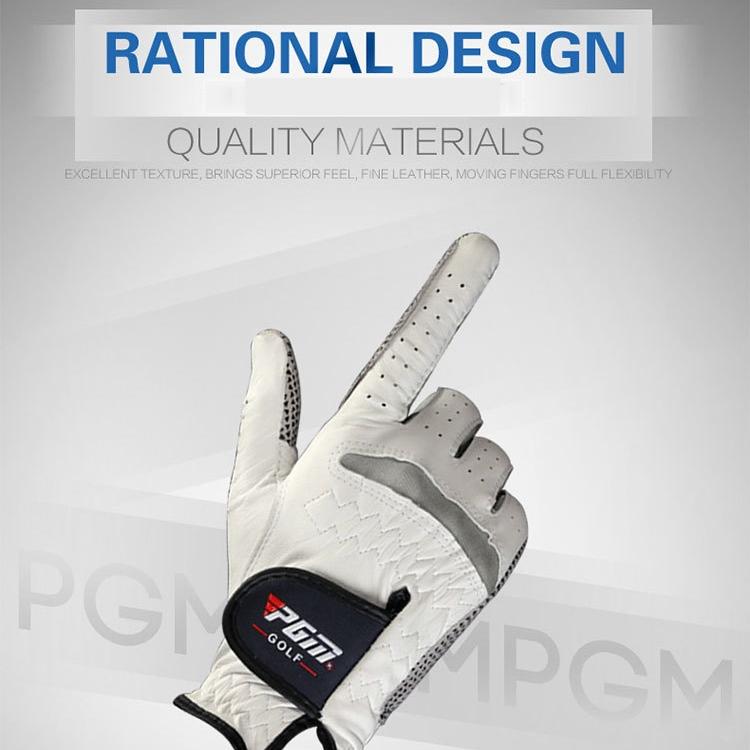 Sheepskin Anti-slip Golf Gloves - Left Hand Size 25#
