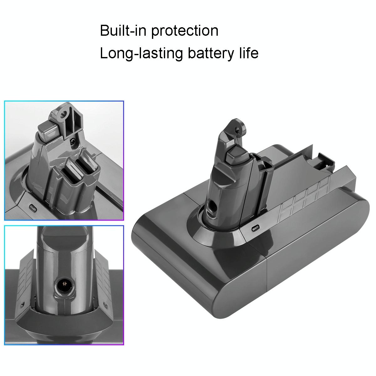 Extra Battery for Dyson V6 Handheld Vacuum - Replacement - 3.5Ah
