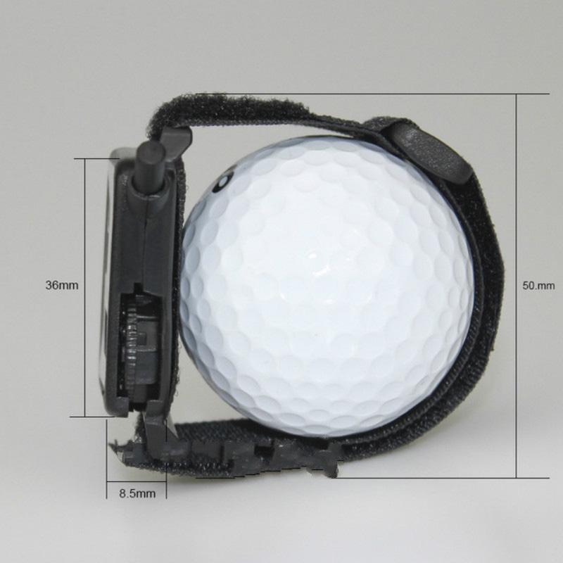 Black Portable Golf Watch with Manual Counter