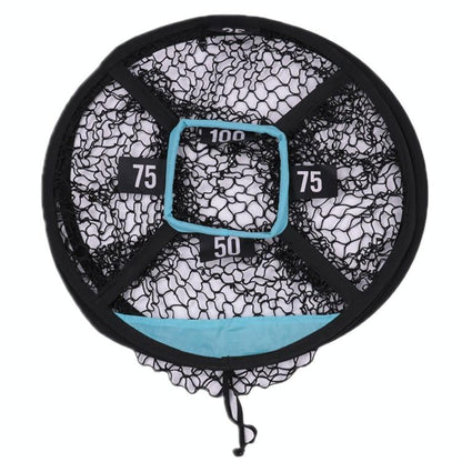 Blue Golf Chipping Target for Practice and Strikes